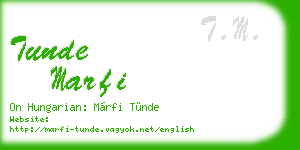 tunde marfi business card